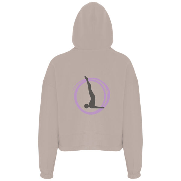 Pilates Avenue Cropped Oversized Hoodie - Logo Design Thumbnail