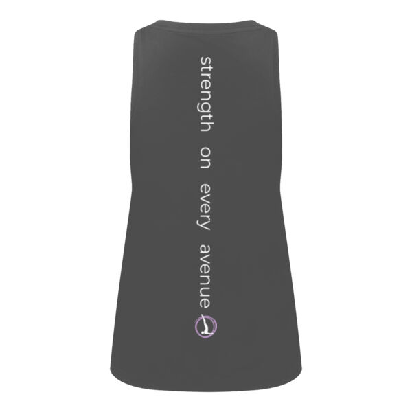 Pilates Avenue Women's Fitness Vest - Cream text Thumbnail